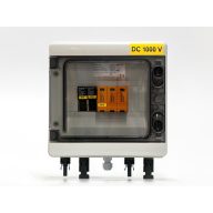   DC túlfeszültségvédelmi elosztó, 1000V, 1 string, 1 MPPT, T1+T2 védelem, 15A biztosítóval, előszerelt