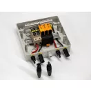 DC túlfeszültségvédelmi elosztó, 1000V, 1 string, 1 MPPT, T2 védelem, 15A biztosítóval, előszerelt
