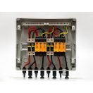 DC védelmi elosztó – 2 string / 2 MPPT, T1+T2 SPD, 30A, 1000V DC, IP65