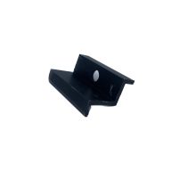 Szélső leszorító elem, fekete 30mm