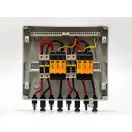 DC védelmi elosztó – 2 string / 2 MPPT, T2 SPD, 30A, 1000V DC, IP65